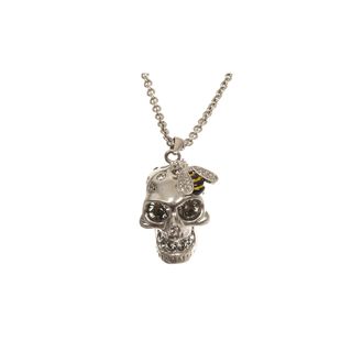 ALEXANDER MCQUEEN, Necklace, Crystal Bee and Skull Cocktail Pendant