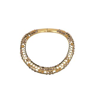 ALEXANDER MCQUEEN, Necklace, Crystal Honeycomb Choker