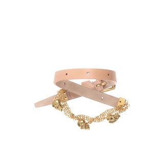ALEXANDER MCQUEEN, Bracelet, Skull Chain Double Wrap Bracelet