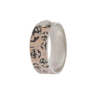 ALEXANDER MCQUEEN, Bracelet, Enamel Skull Clasp Bangle