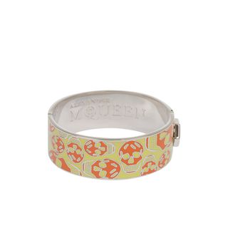 ALEXANDER MCQUEEN, Bracelet, Enamel Skull Clasp Bangle