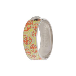 ALEXANDER MCQUEEN, Bracelet, Enamel Skull Clasp Bangle
