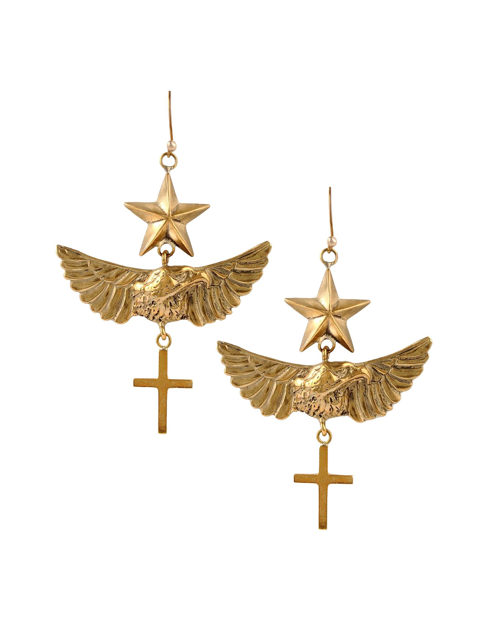 Emilio Pucci Earrings Emilio Pucci brass star cross and wing earrings