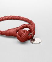 Bottega Veneta® Armband aus Nappaleder Intrecciato Brique Bottega Veneta® Armband aus Nappaleder Intrecciato Brique