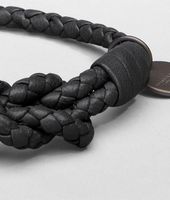 Bottega Veneta® Armband aus Nappaleder Intrecciato Nero Bottega Veneta® Armband aus Nappaleder Intrecciato Nero