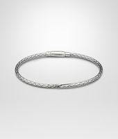 Bottega Veneta® Antique Silver Intrecciato Bracelet Bottega Veneta® Antique Silver Intrecciato Bracelet