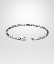 BOTTEGA VENETA - Bracelets, Intrecciato Antique Silver Bracelet