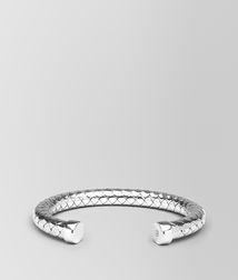 BOTTEGA VENETA - Bracelets, Intrecciato Silver Bracelet