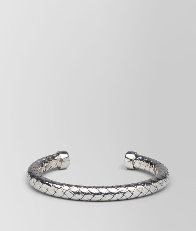 BOTTEGA VENETA BRACELET IN INTRECCIATO SILVER Bracelet D fp