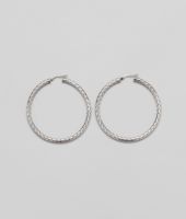 Bottega Veneta® Silver Intrecciato Earring Bottega Veneta® Silver Intrecciato Earring