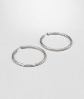 Bottega Veneta® Silver Intrecciato Earring Bottega Veneta® Silver Intrecciato Earring