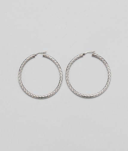 BOTTEGA VENETA - Silver Intrecciato Earring