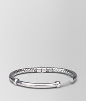 Bottega Veneta® Intrecciato Silver Bracelet Bottega Veneta® Intrecciato Silver Bracelet