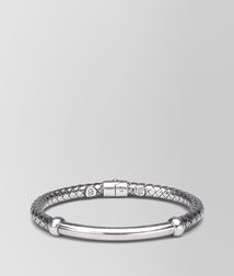 BOTTEGA VENETA - Bracelets, Intrecciato Silver Bracelet