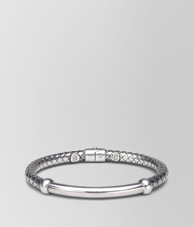 BOTTEGA VENETA BRACELET IN INTRECCIATO SILVER Bracelet D fp