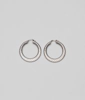 Bottega Veneta® Ohrring aus Silver Antique mit Intrecciato Bottega Veneta® Ohrring aus Silver Antique mit Intrecciato