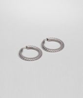 Bottega Veneta® Ohrring aus Silver Antique mit Intrecciato Bottega Veneta® Ohrring aus Silver Antique mit Intrecciato