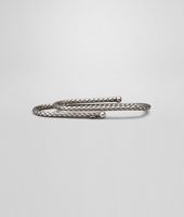 Bottega Veneta® Intrecciato Silver Money Clip Bottega Veneta® Intrecciato Silver Money Clip