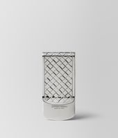 Bottega Veneta® Intrecciato Silver Money Clip Bottega Veneta® Intrecciato Silver Money Clip