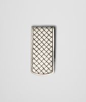 Bottega Veneta® Intrecciato Silver Money Clip Bottega Veneta® Intrecciato Silver Money Clip