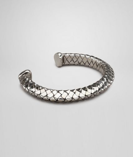 BOTTEGA VENETA - Intrecciato Silver Bracelet