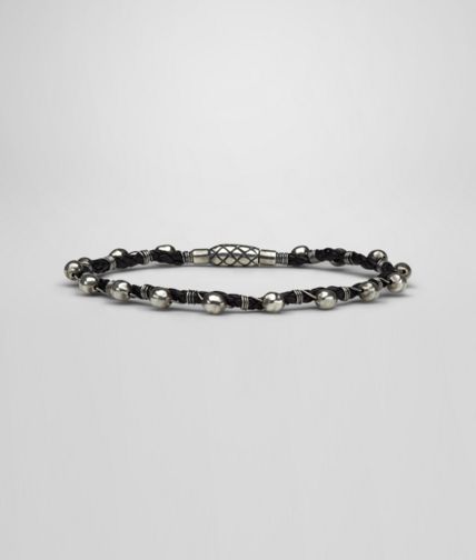 BOTTEGA VENETA - Intrecciato Oxydized Silver Nappa Bracelet
