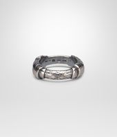 Bottega Veneta® Ring aus oxidiertem Silber Intrecciato Bottega Veneta® Ring aus oxidiertem Silber Intrecciato