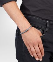 Bottega Veneta® Intrecciato Oxydized Silver Bracelet Bottega Veneta® Intrecciato Oxydized Silver Bracelet
