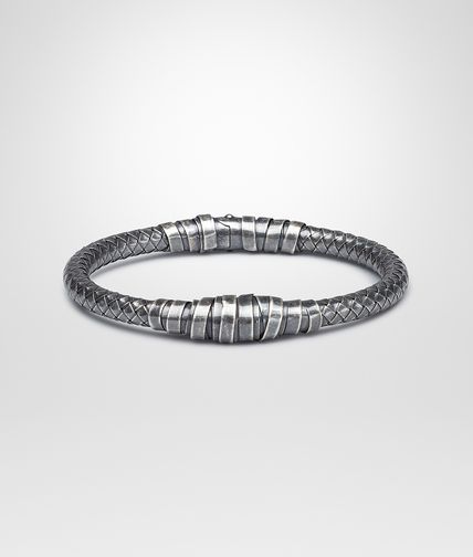 BOTTEGA VENETA - Intrecciato Oxydized Silver Bracelet