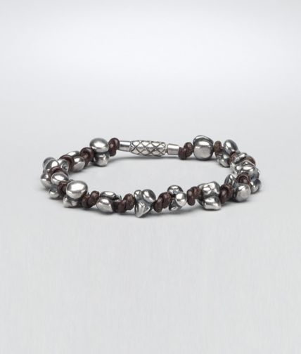 BOTTEGA VENETA - Intrecciato Silver Nappa Bracelet