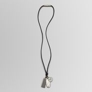 Cuir Oxydized Silver Nappa Pendant - Necklace - BOTTEGA VENETA - PE13 - 490