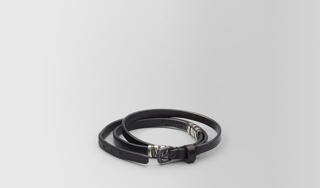 BOTTEGA VENETA - Cuir Oxydized Silver Bracelet