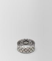 Bottega Veneta® Intrecciato Antique Silver Ring Bottega Veneta® Intrecciato Antique Silver Ring