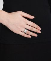 Bottega Veneta® Bague en Argent Antique Intrecciato Bottega Veneta® Bague en Argent Antique Intrecciato