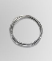 Bottega Veneta® Intrecciato Oxydized Silver bracelet Bottega Veneta® Intrecciato Oxydized Silver bracelet