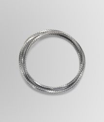 BOTTEGA VENETA - Bracelets, Intrecciato Oxydized Silver Bracelet