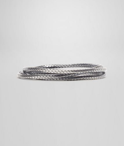 BOTTEGA VENETA - Intrecciato Oxydized Silver bracelet