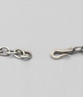 Bottega Veneta® Intrecciato Antique Silver Necklace Bottega Veneta® Intrecciato Antique Silver Necklace