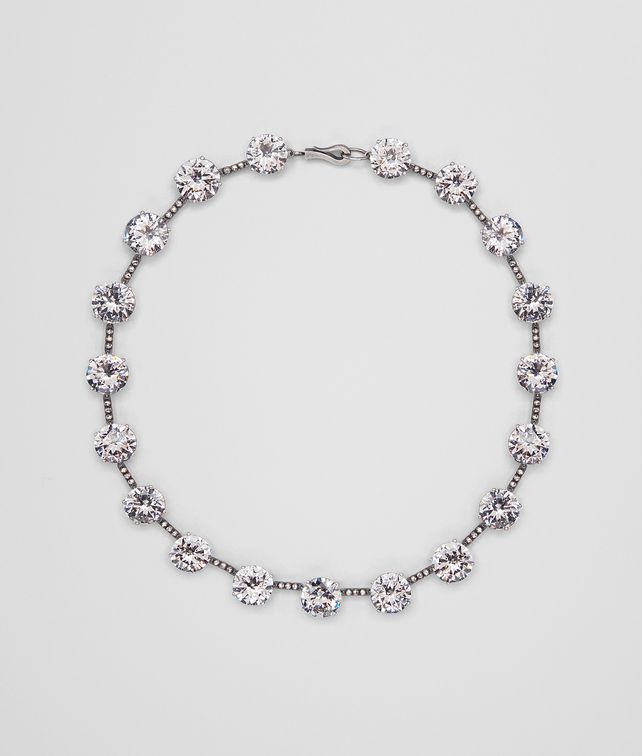 BOTTEGA VENETA NECKLACE IN SILVER AND STONES Necklace D fp