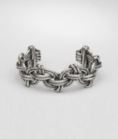 Bottega Veneta® Intrecciato Antique Silver Cuff Bottega Veneta® Intrecciato Antique Silver Cuff