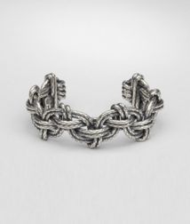 BOTTEGA VENETA - Bracelets, Intrecciato Antique Silver Cuff