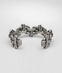 BOTTEGA VENETA - Bracelets, Intrecciato Antique Silver Cuff