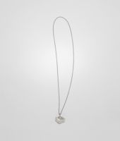 Bottega Veneta® Intrecciato Oxydized Silver Pendant Bottega Veneta® Intrecciato Oxydized Silver Pendant