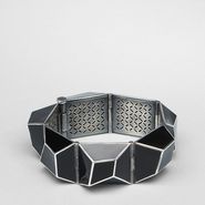 Enamelled Antique Silver Bracelet - Bracelet - BOTTEGA VENETA - AI13 - 3100