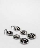Bottega Veneta® Enamelled Antique Silver Earring Bottega Veneta® Enamelled Antique Silver Earring