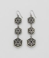 Bottega Veneta® Enamelled Antique Silver Earring Bottega Veneta® Enamelled Antique Silver Earring