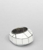 Bottega Veneta® Platre Enameled Antique Silver Ring Bottega Veneta® Platre Enameled Antique Silver Ring