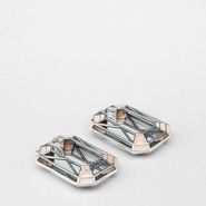 Enamelled Antique Silver Earring - Earrings - BOTTEGA VENETA - AI13 - 760