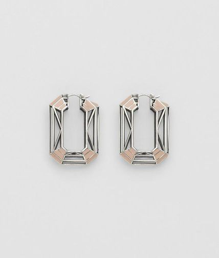 BOTTEGA VENETA - Enamelled Antique Silver Earring