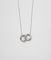 Bottega Veneta® Silver Intrecciato Coaxial Pendant Bottega Veneta® Silver Intrecciato Coaxial Pendant